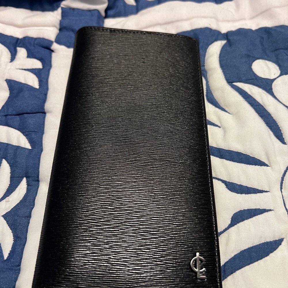Coach Men’s Black Leather Breast Pocket Wallet